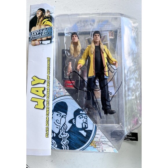 Jay & Silent Bob Strike Back Figure DST Autographed Kevin Smith Jason Mewes - Picture 10 of 11